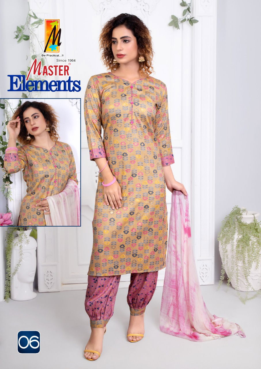 Master Elements Ethnic Wear Printed  Wholesale Readymade Catalog
